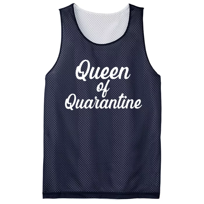 Funny Queen of Quarantine Mesh Reversible Basketball Jersey Tank