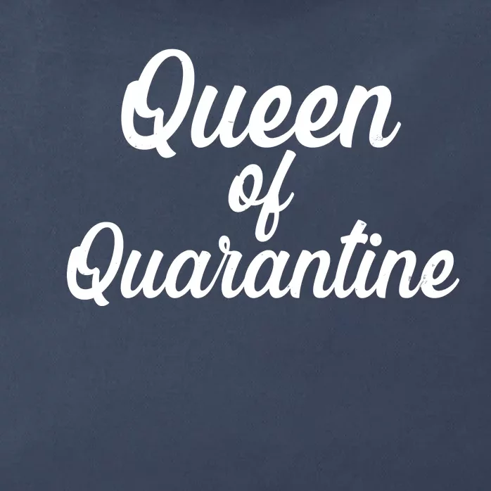 Funny Queen of Quarantine Zip Tote Bag