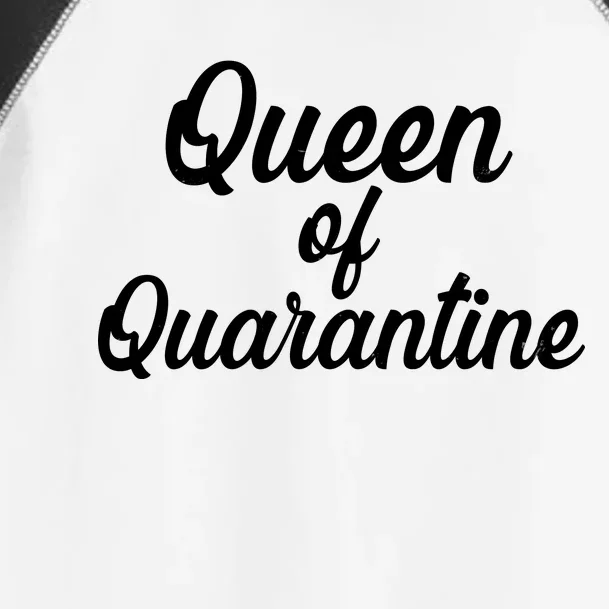 Funny Queen of Quarantine Toddler Fine Jersey T-Shirt