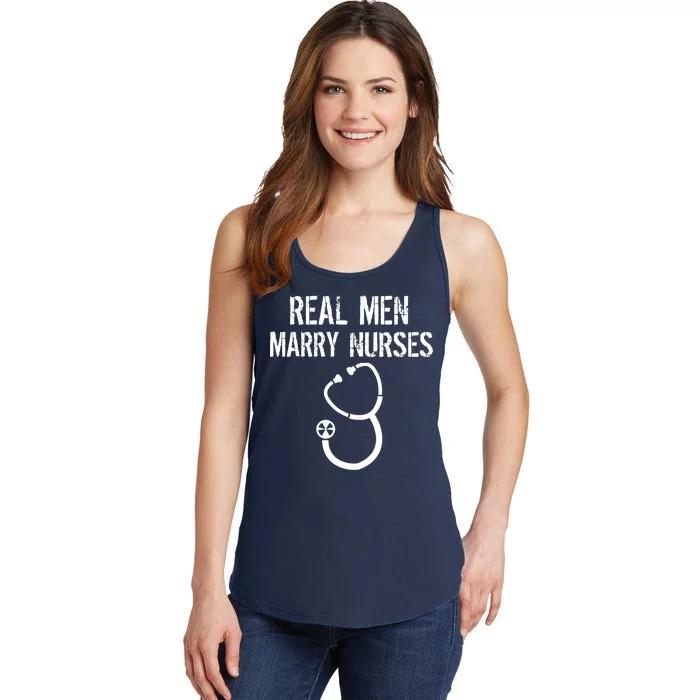 Funny Real Men Marry Nurses Medical Ladies Essential Tank