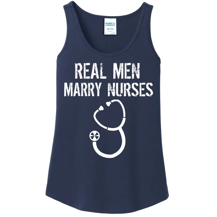 Funny Real Men Marry Nurses Medical Ladies Essential Tank