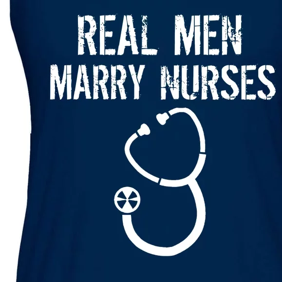 Funny Real Men Marry Nurses Medical Ladies Essential Flowy Tank