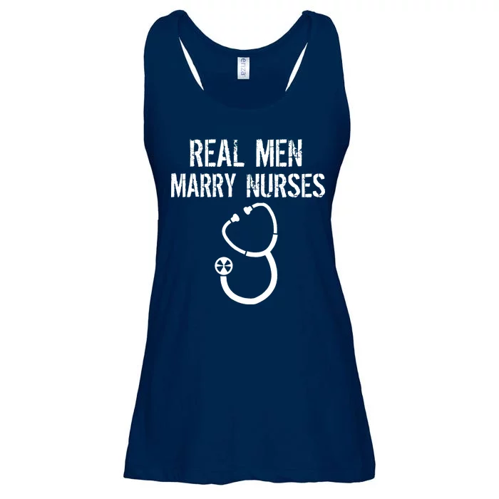 Funny Real Men Marry Nurses Medical Ladies Essential Flowy Tank