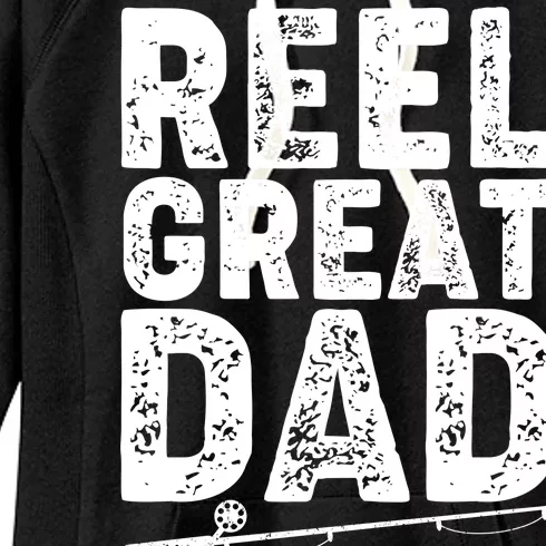 Funny Reel Great Dad Fishing Women's Fleece Hoodie