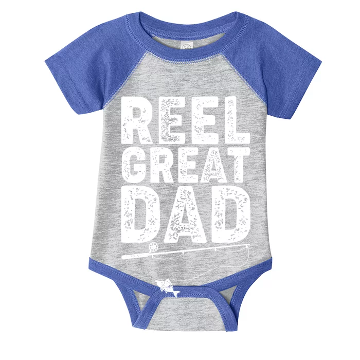 Funny Reel Great Dad Fishing Infant Baby Jersey Bodysuit