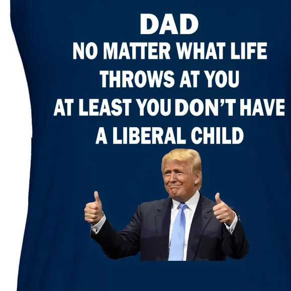 Funny Republican Dad Anti Liberal Child Ladies Essential Flowy Tank