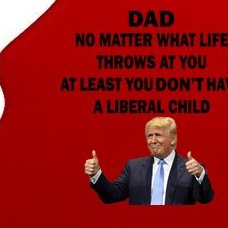 Funny Republican Dad Anti Liberal Child Tree Ornament