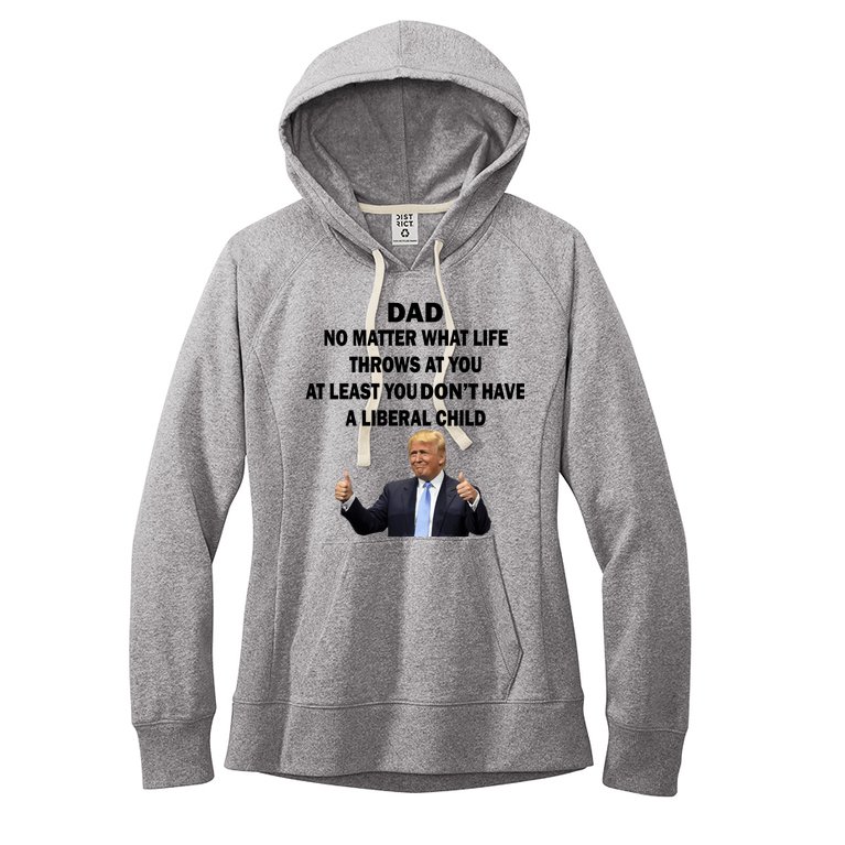 Funny Republican Dad Anti Liberal Child Women's Fleece Hoodie