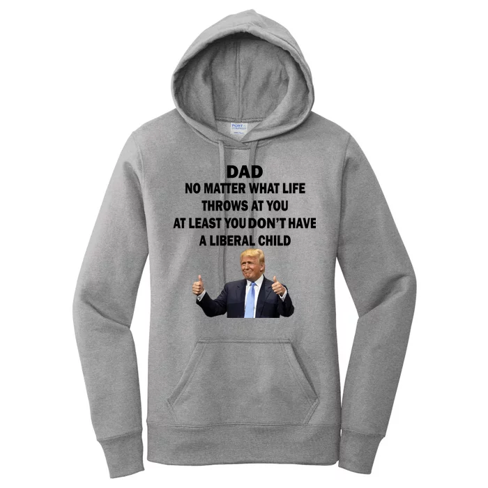 Funny Republican Dad Anti Liberal Child Women's Pullover Hoodie