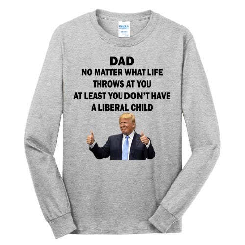 Funny Republican Dad Anti Liberal Child Tall Long Sleeve T-Shirt