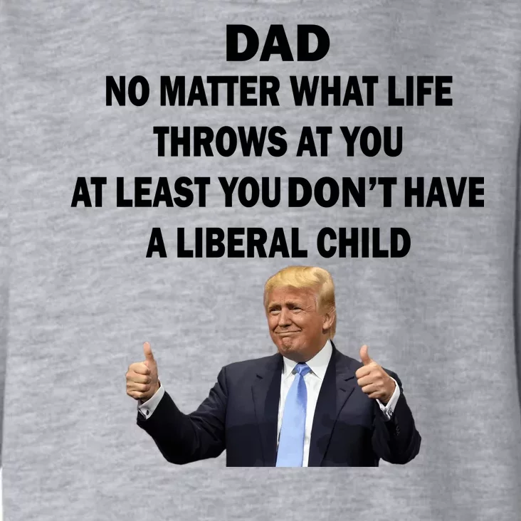 Funny Republican Dad Anti Liberal Child Toddler Hoodie