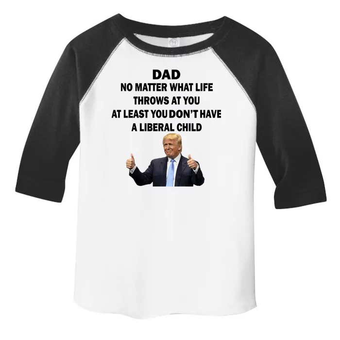 Funny Republican Dad Anti Liberal Child Toddler Fine Jersey T-Shirt