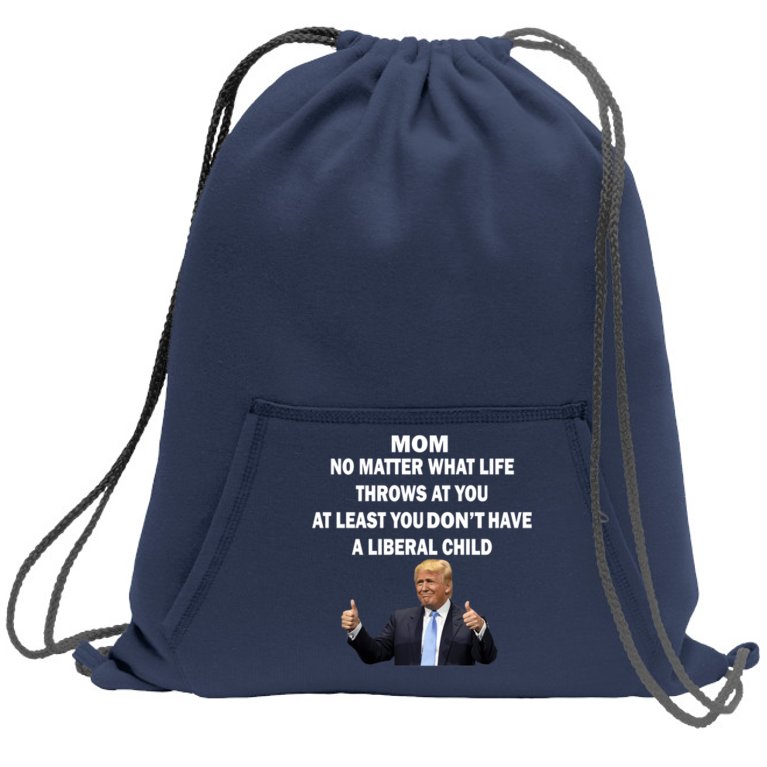Funny Republican Mom Anti Liberal Child Sweatshirt Cinch Pack Bag