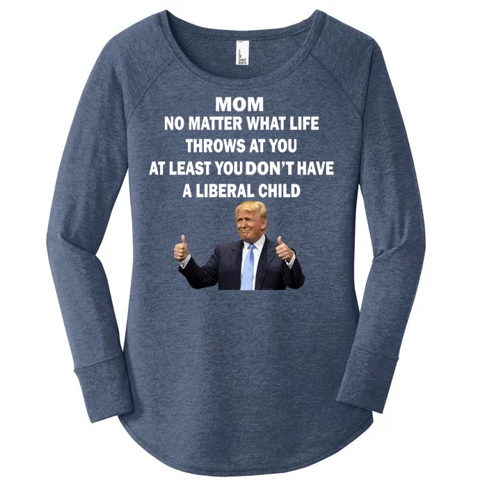 Funny Republican Mom Anti Liberal Child Women’s Perfect Tri Tunic Long Sleeve Shirt