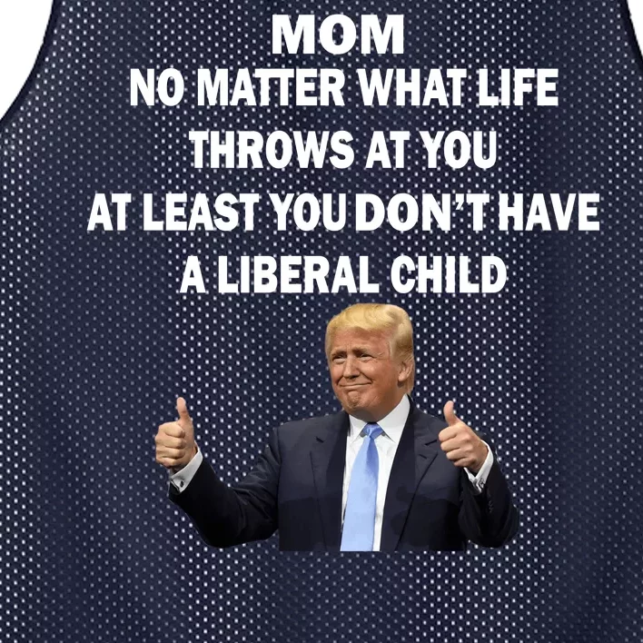 Funny Republican Mom Anti Liberal Child Mesh Reversible Basketball Jersey Tank