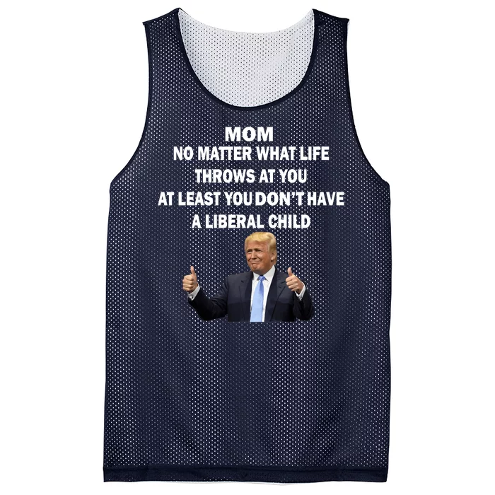 Funny Republican Mom Anti Liberal Child Mesh Reversible Basketball Jersey Tank