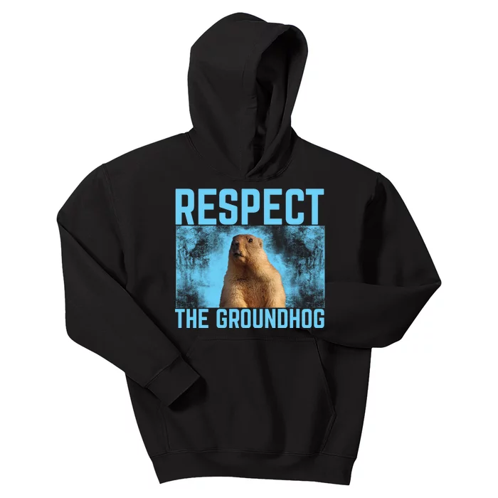 Funny Respect The Groundhog Kids Hoodie