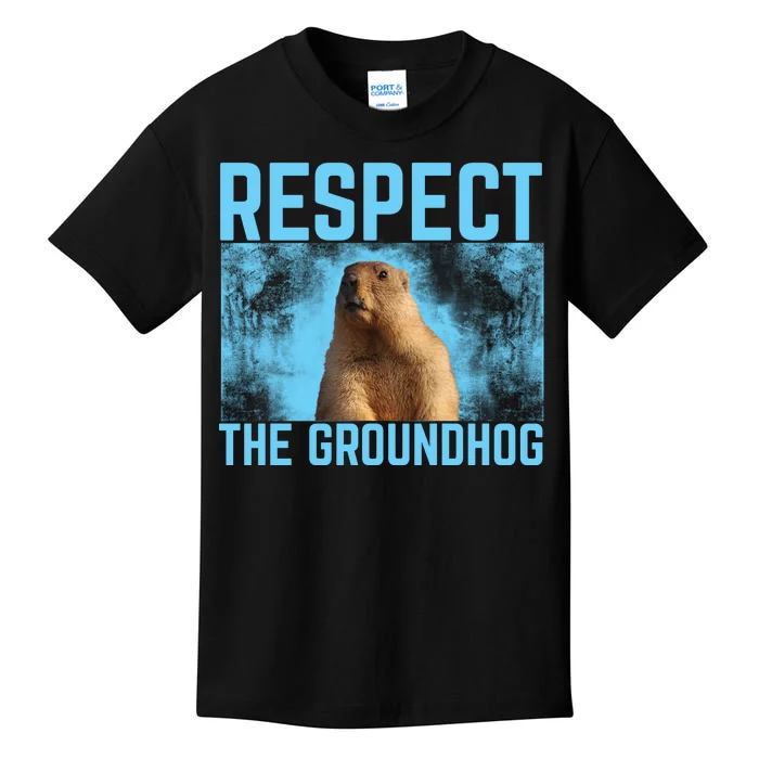 Funny Respect The Groundhog Kids T-Shirt