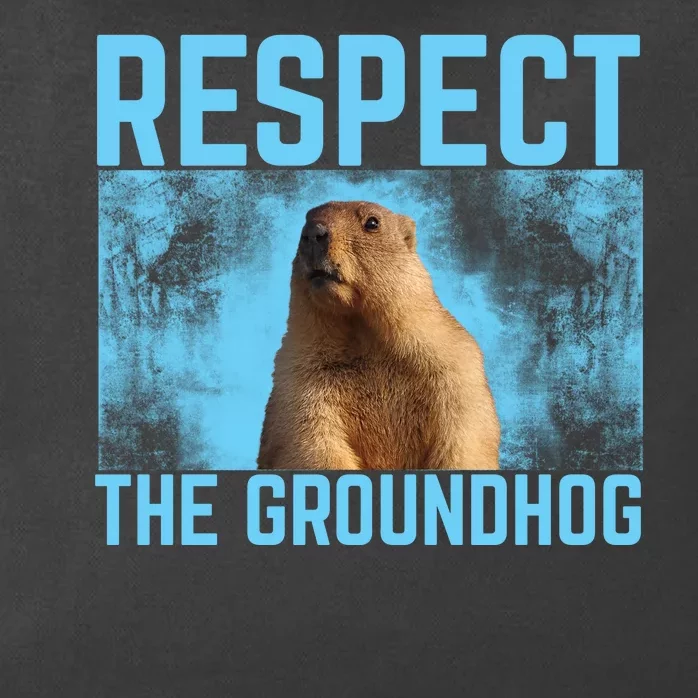 Funny Respect The Groundhog Zip Tote Bag