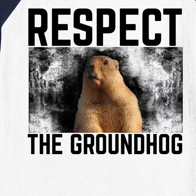 Funny Respect The Groundhog Baseball Sleeve Shirt