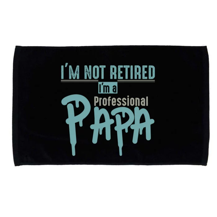 Funny Retired Professional Papa Microfiber Hand Towel