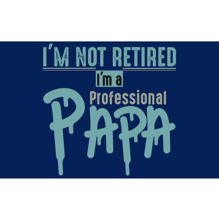 Funny Retired Professional Papa Bumper Sticker