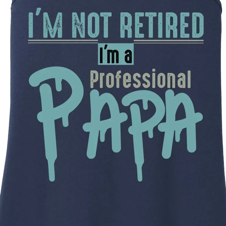 Funny Retired Professional Papa Ladies Essential Tank