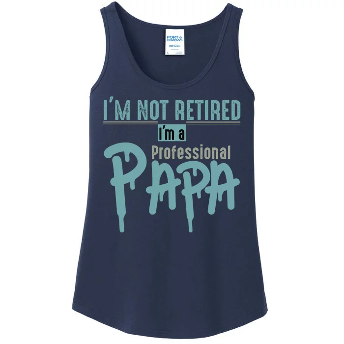 Funny Retired Professional Papa Ladies Essential Tank