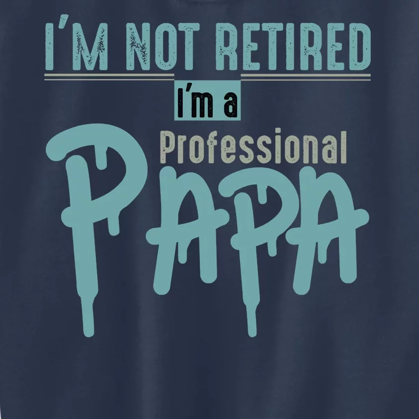 Funny Retired Professional Papa Kids Sweatshirt