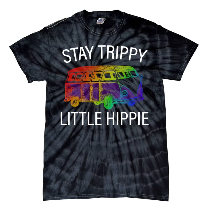 Funny Reto - Stay Trippy Little Hippie Tie-Dye T-Shirt