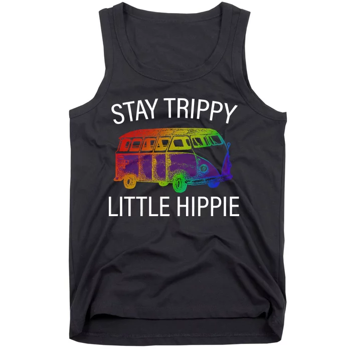 Funny Reto - Stay Trippy Little Hippie Tank Top