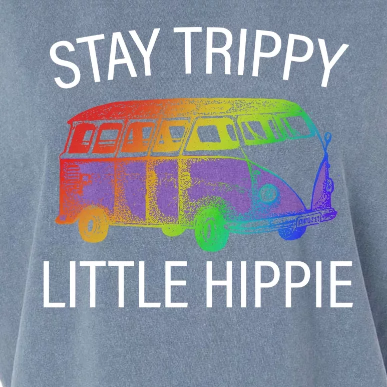 Funny Reto - Stay Trippy Little Hippie Garment-Dyed Women's Muscle Tee