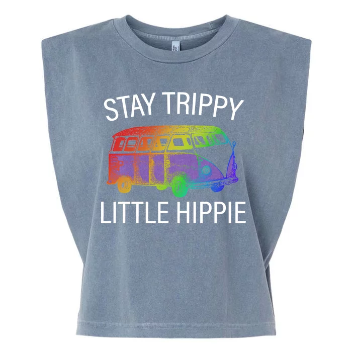 Funny Reto - Stay Trippy Little Hippie Garment-Dyed Women's Muscle Tee