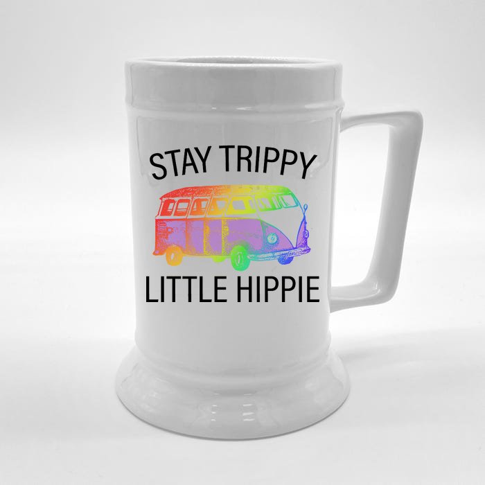 Funny Reto - Stay Trippy Little Hippie Front & Back Beer Stein