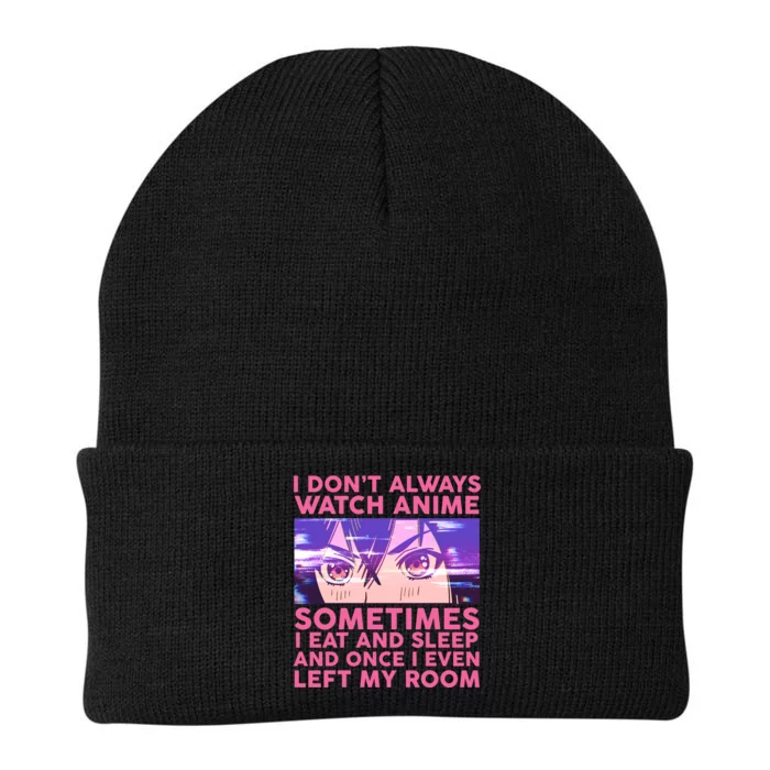 Funny Retro I Don't Always Watch Anime Anime Fan Knit Cap Winter Beanie