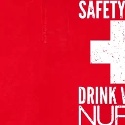 Funny Safety First Drink With A Nurse Softstyle Adult Sport Polo