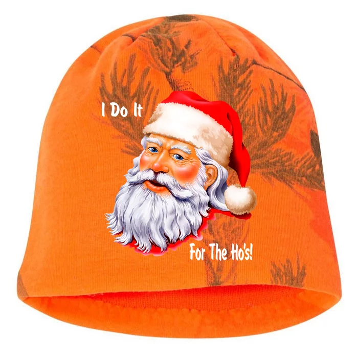 Funny Santa Claus I Do It For The HO'S Christmas Kati - Camo Knit Beanie