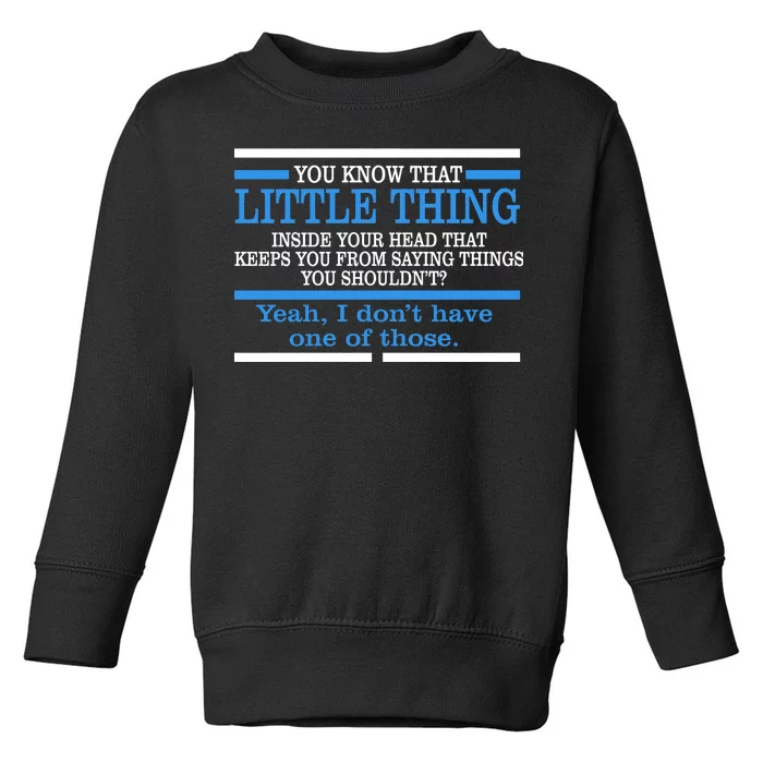 Funny Sarcastic Mind Toddler Sweatshirt