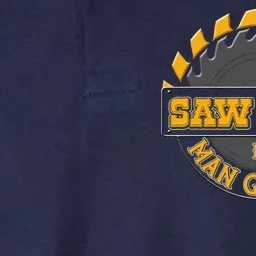 Funny Saw Dust Is Man Glitter Softstyle Adult Sport Polo