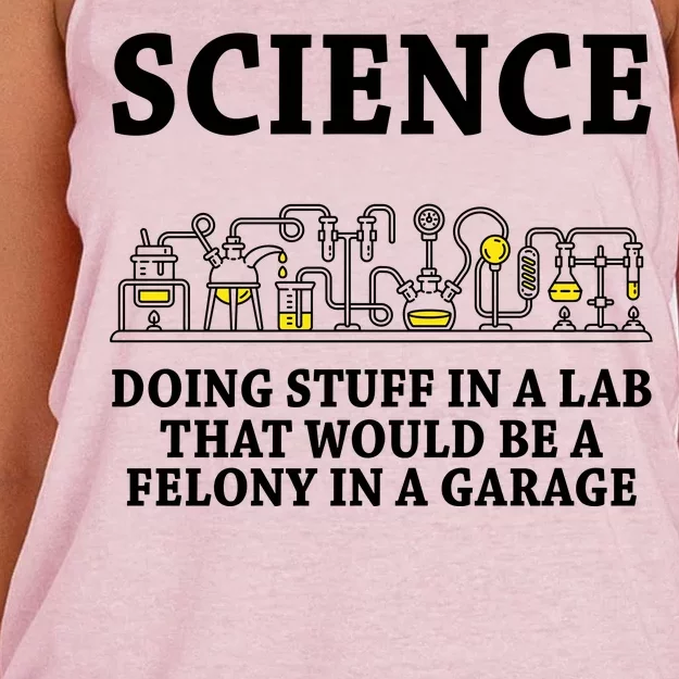 Funny Science Definition Women's Knotted Racerback Tank