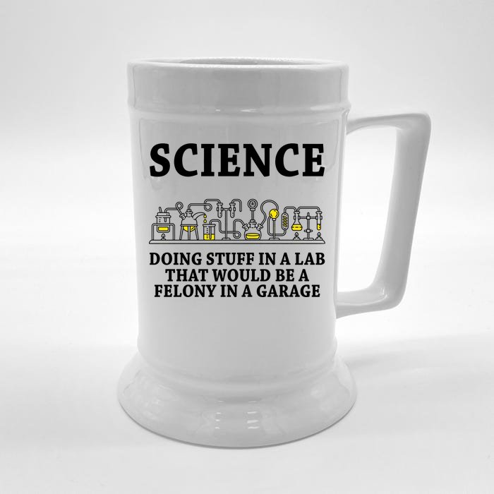 Funny Science Definition Front & Back Beer Stein