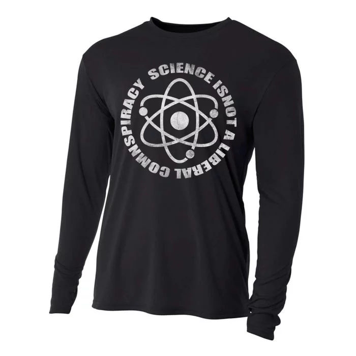 Funny Science Liberal Conspiracy Cooling Performance Long Sleeve Crew