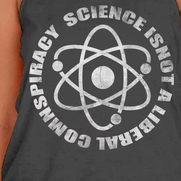 Funny Science Liberal Conspiracy Women's Knotted Racerback Tank