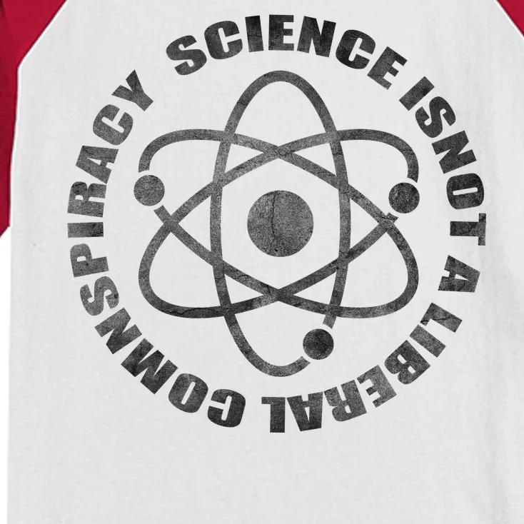 Funny Science Liberal Conspiracy Kids Colorblock Raglan Jersey