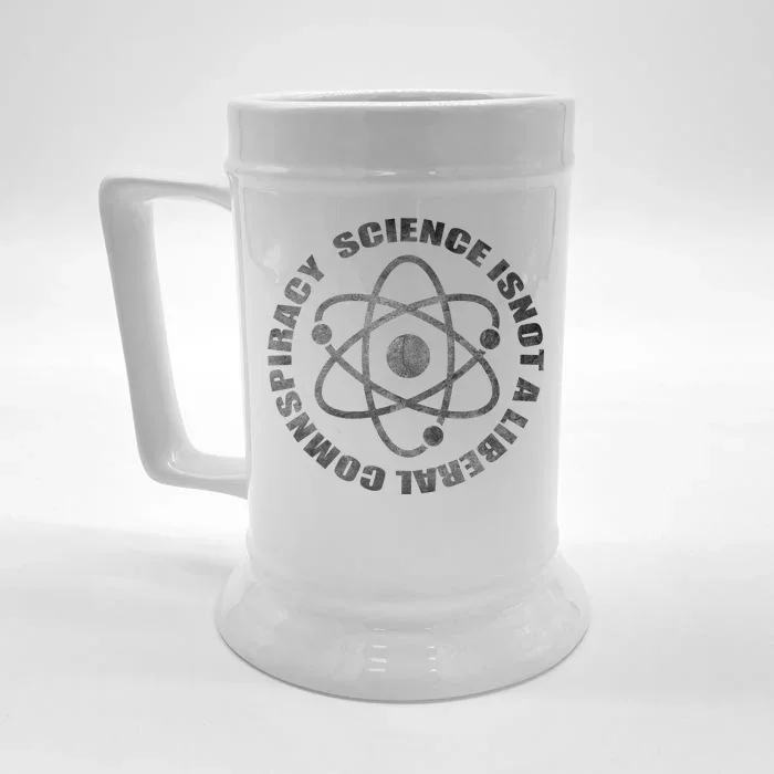 Funny Science Liberal Conspiracy Front & Back Beer Stein