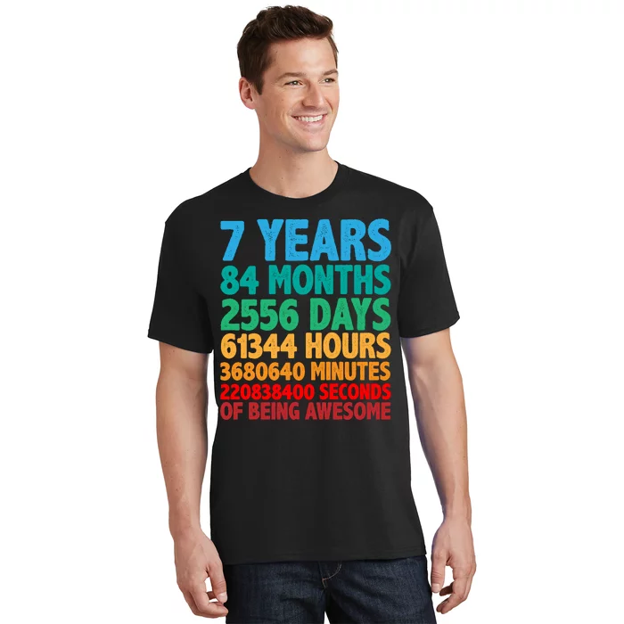 Funny Seven Years Old 7th Birthday T-Shirt