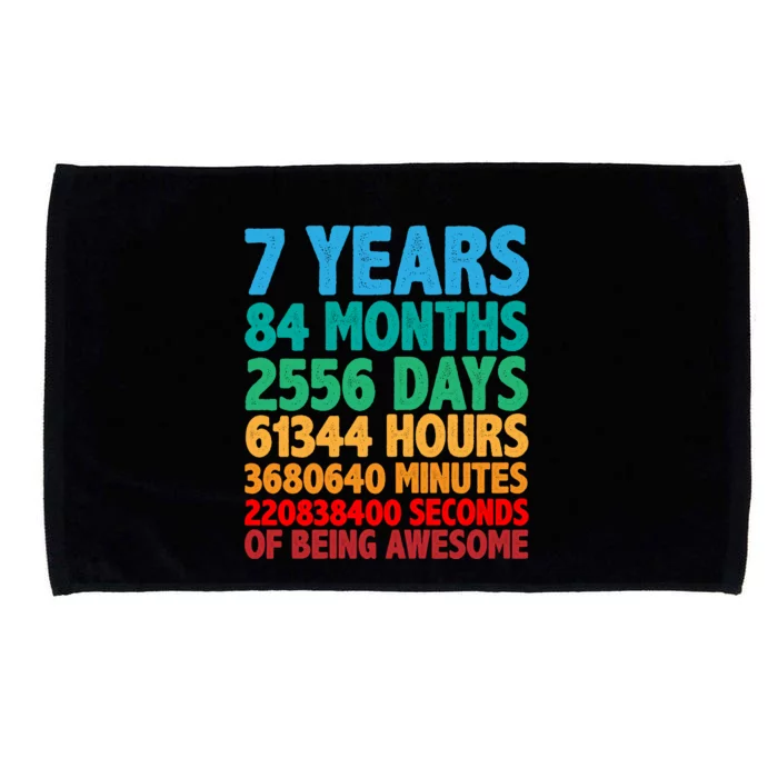 Funny Seven Years Old 7th Birthday Microfiber Hand Towel