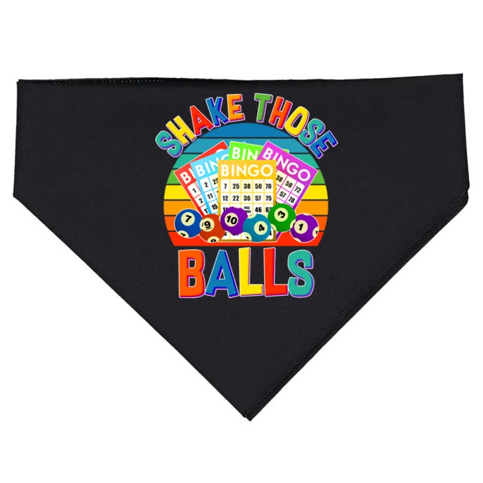 Funny Shake Those Balls Bingo USA-Made Doggie Bandana