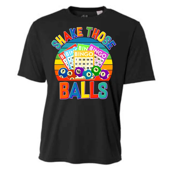 Funny Shake Those Balls Bingo Cooling Performance Crew T-Shirt