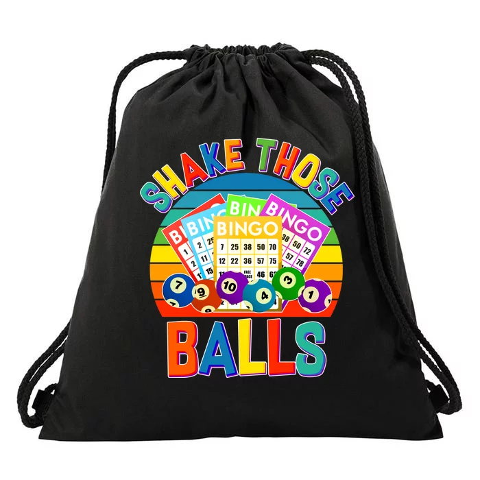 Funny Shake Those Balls Bingo Drawstring Bag